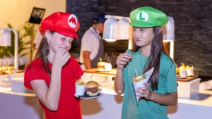 Spooktacular Halloween celebration by Dish Catering with sizzling live stations and enchanting kids' menu.